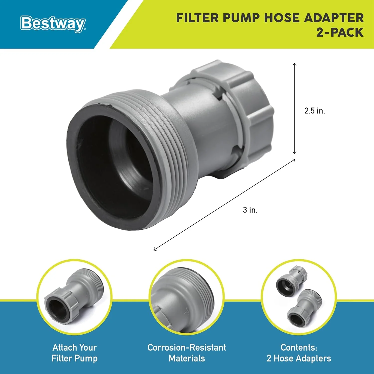 آداپتور شلنگ Flowclear بست وی آداپتور شلنگ Flowclear بست وی