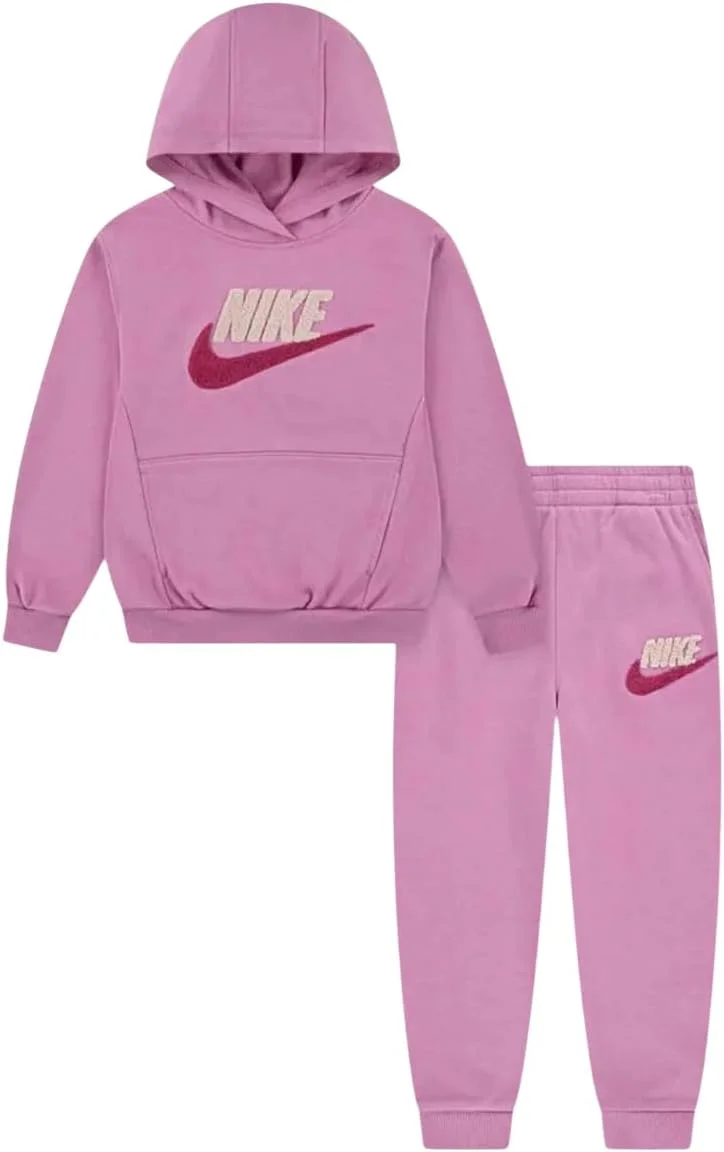 ست هودی و شلوار ورزشی نوزادی پسرانه نایک مدل Nkn Club Chenille Butt Hoody Jog Lamp