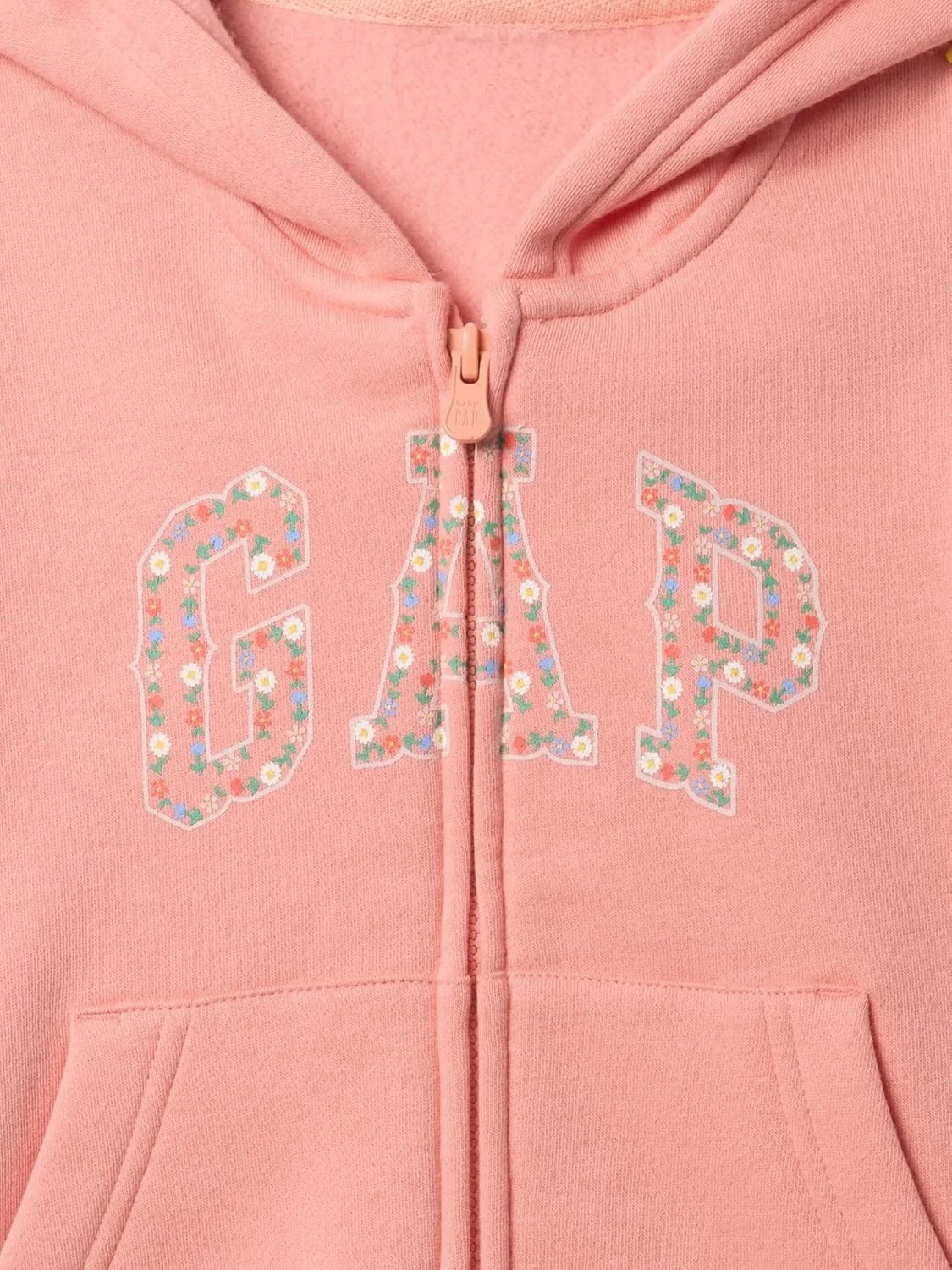 هودی زیپ دار دخترانه GAP با لوگو هودی زیپ دار دخترانه GAP با لوگو