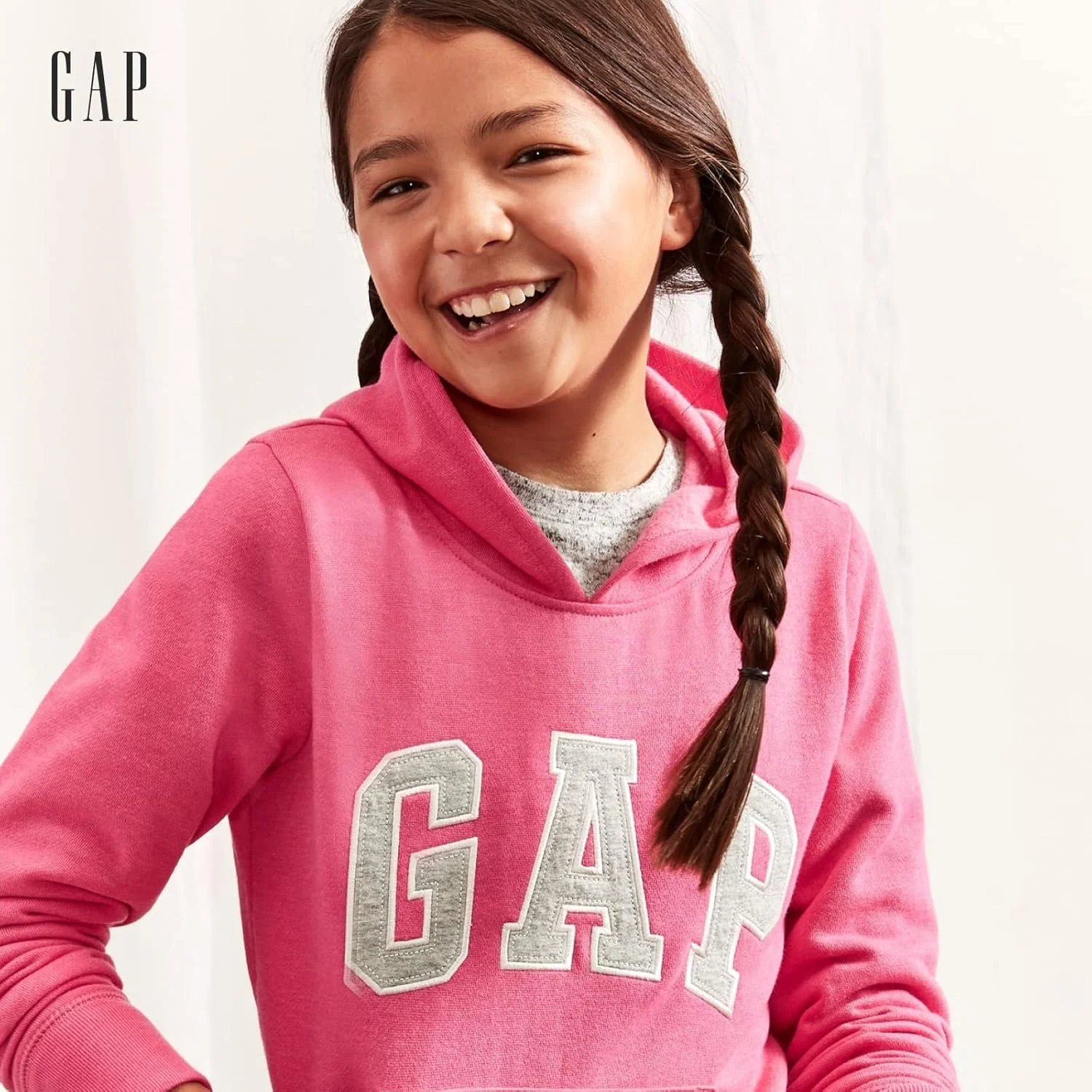 سویشرت کلاه دار GAP با لوگوی V-fall مخصوص نوزاد دختر