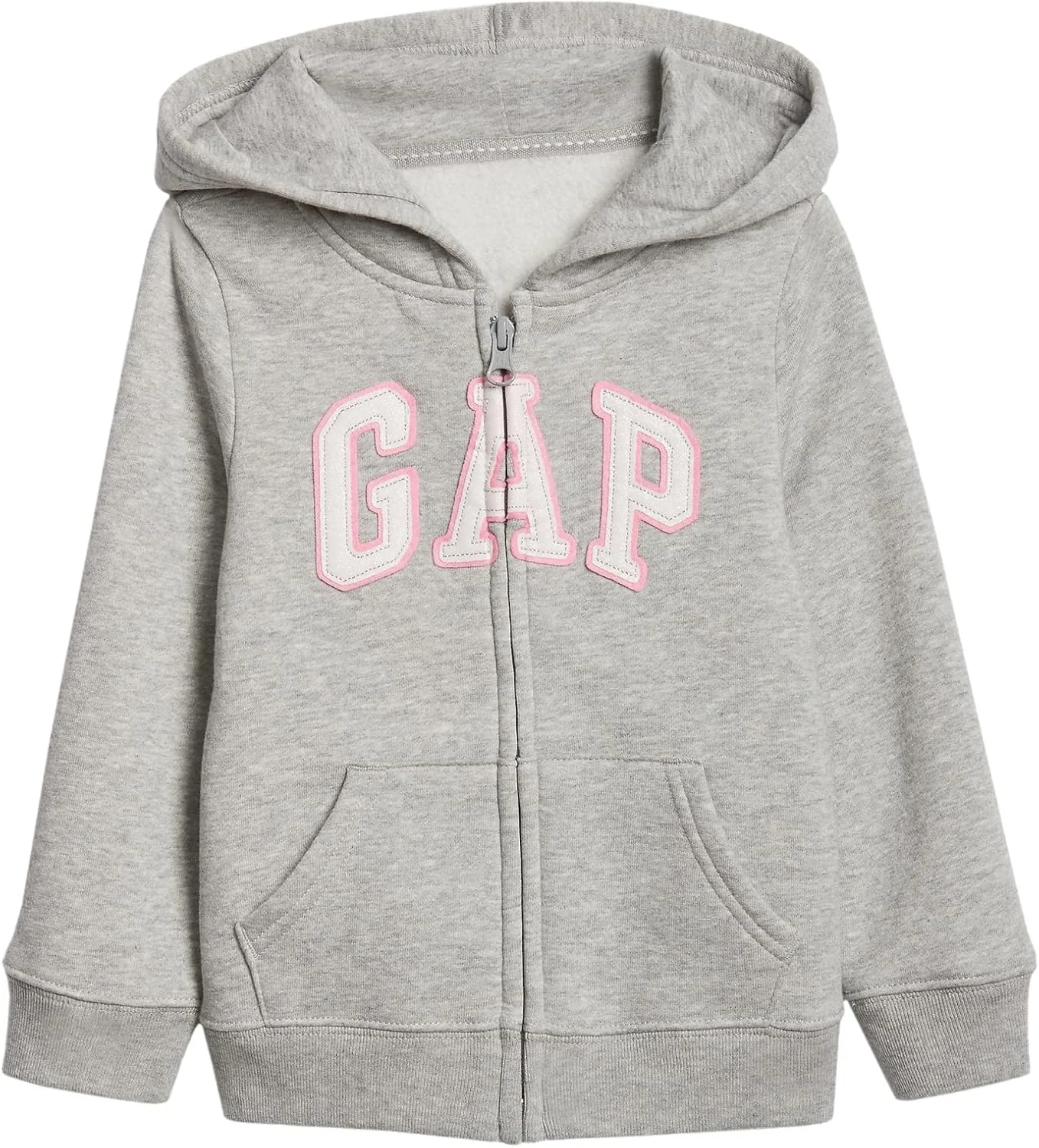 سویشرت کلاه دار زیپ دار دخترانه GAP با لوگوی Tg Ptf