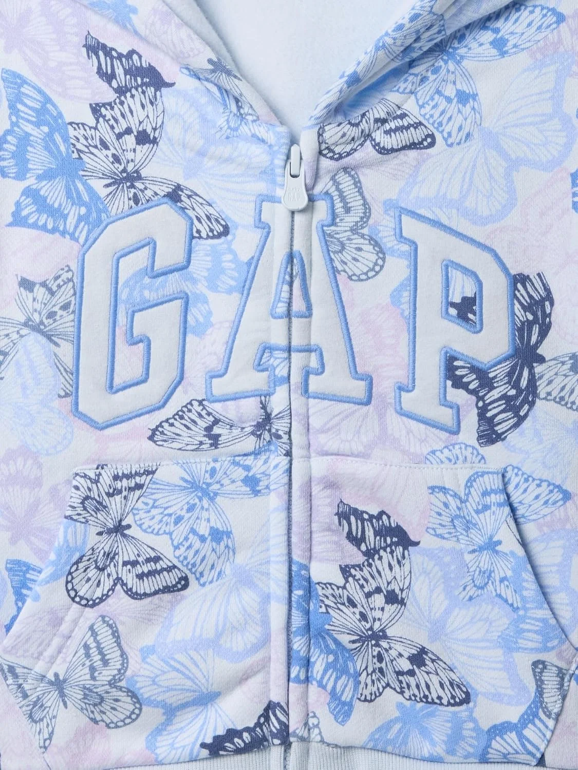 هودی زیپ دار دخترانه GAP با لوگو
