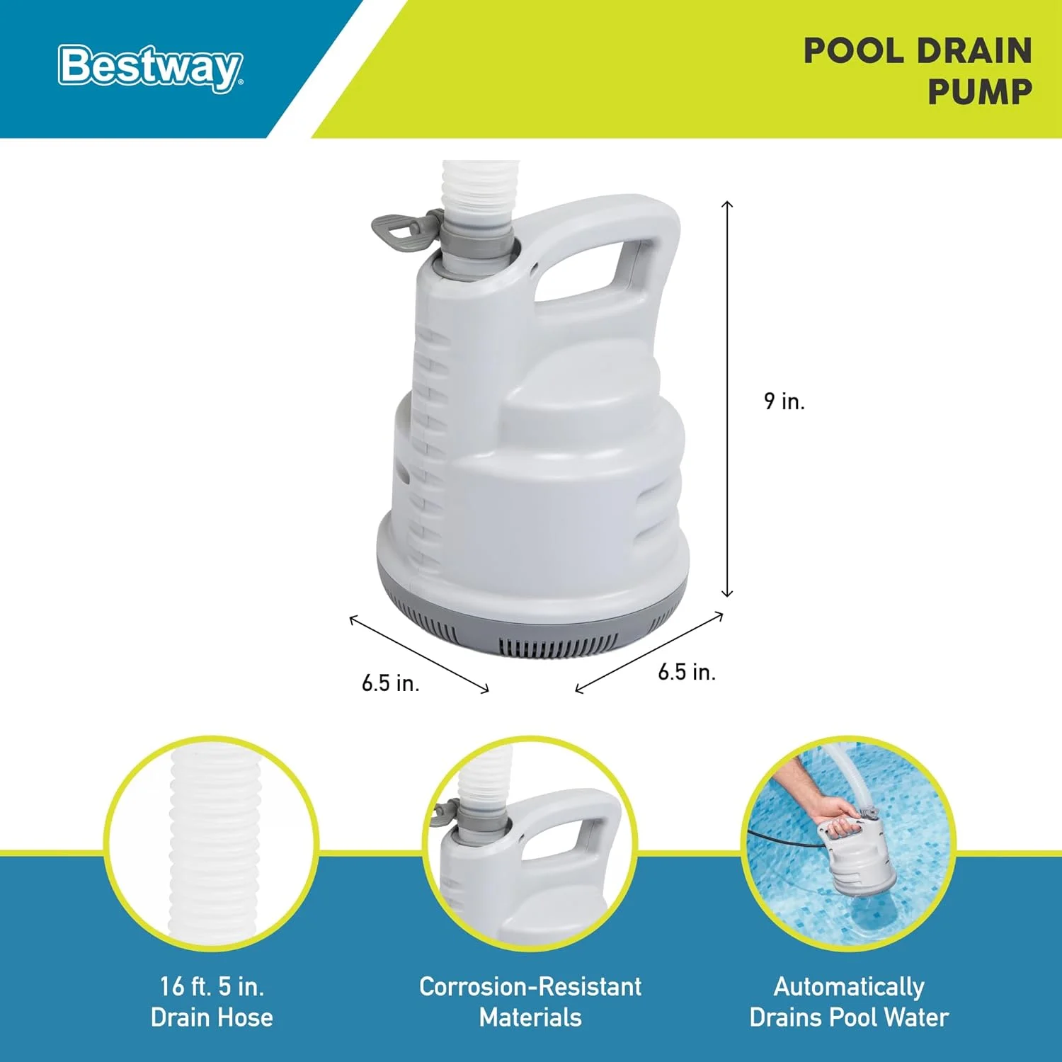 پمپ تخلیه و آبکشی استخر بست وی Flowclear پمپ تخلیه و آبکشی استخر بست وی Flowclear