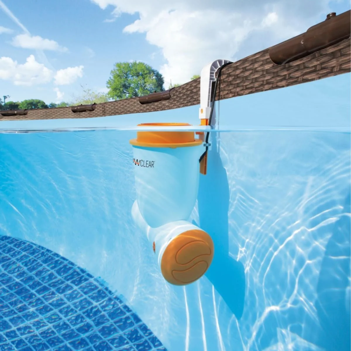 پمپ فیلتر اسکیماتیک بست وی 680 گالن، سفید/نارنجی، 58462-19، مدل Floorclear پمپ فیلتر اسکیماتیک بست وی 680 گالن، سفید/نارنجی، 58462-19، مدل Floorclear