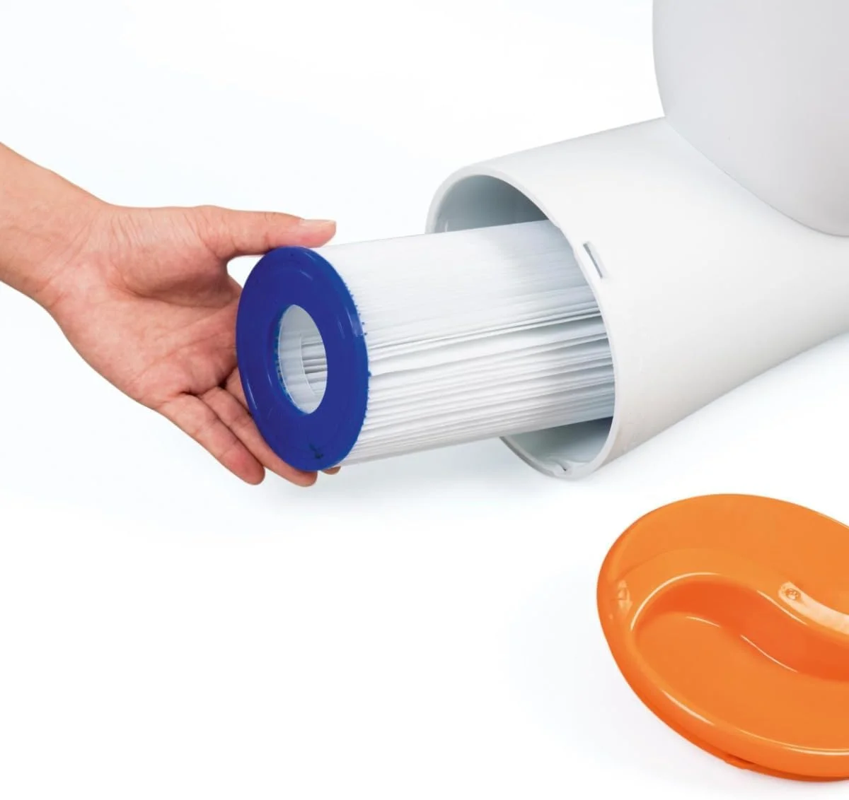 پمپ فیلتر اسکیماتیک بست وی 680 گالن، سفید/نارنجی، 58462-19، مدل Floorclear پمپ فیلتر اسکیماتیک بست وی 680 گالن، سفید/نارنجی، 58462-19، مدل Floorclear