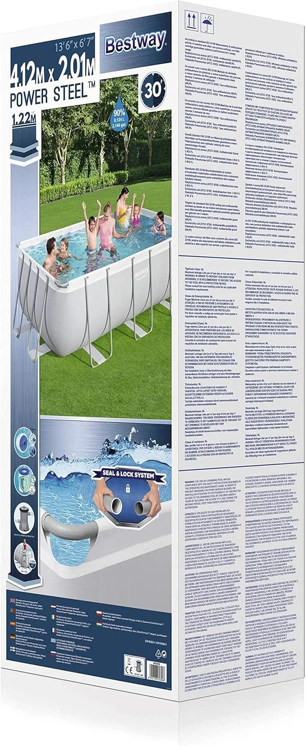 استخر شنا مستطیلی بست وی مدل Power Steel، 56456