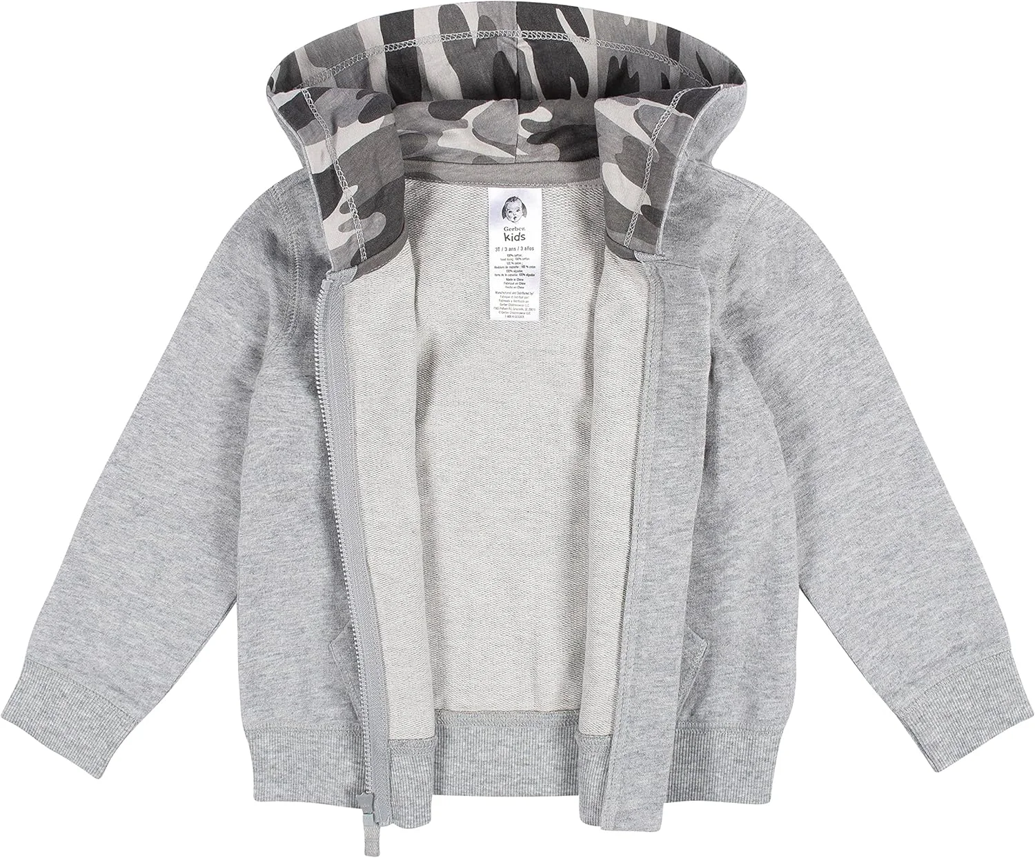 هودی زیپ دار پسرانه نوزادی Gerber (بسته 1 عددی)