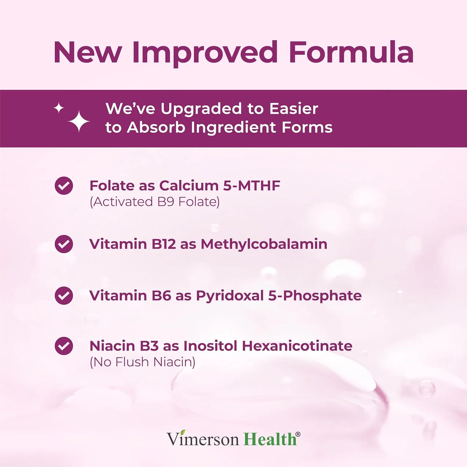 مکمل مولتی ویتامین و مولتی مینرال روزانه مخصوص بانوان Vimerson Health - 60 کپسول