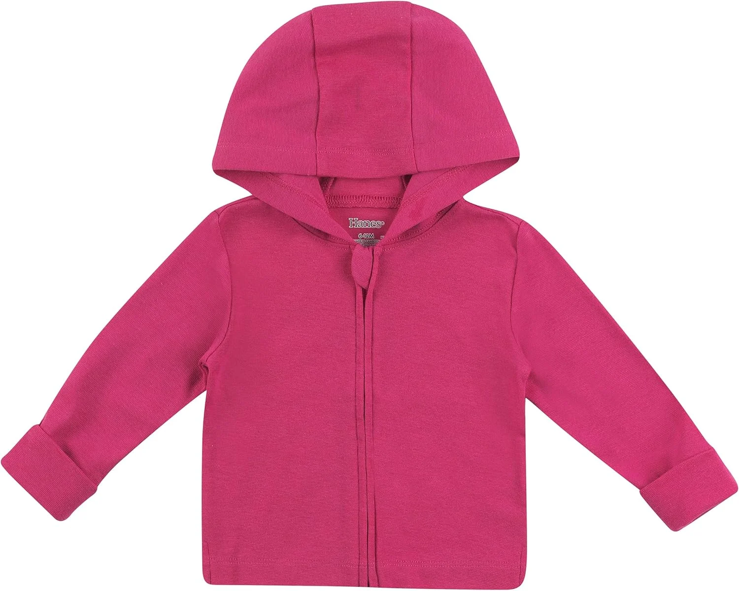 هودی زیپ‌دار نوزادی Hanes مدل Zippin® Soft با بافت کشباف 4 طرفه
