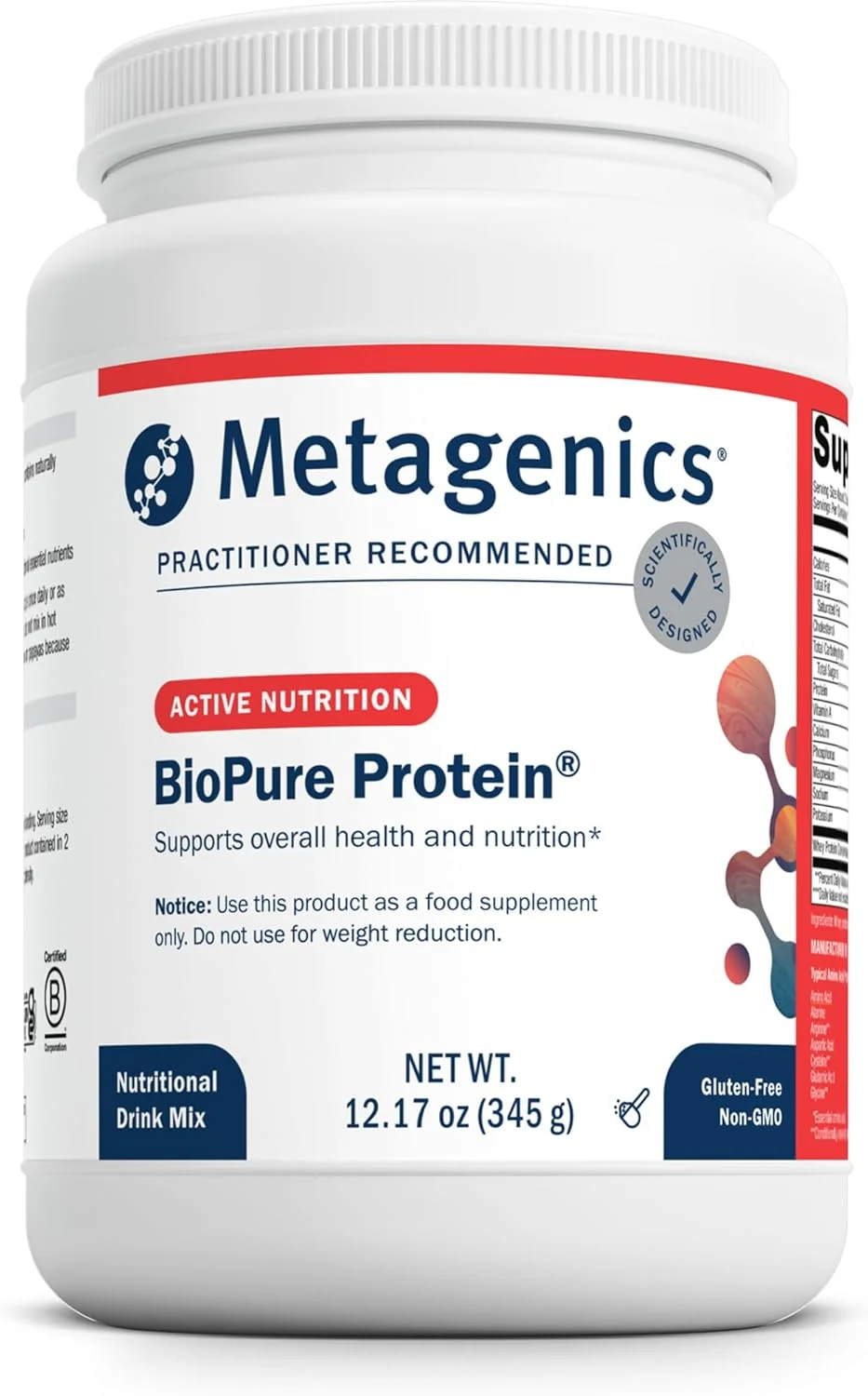 پودر پروتئین BioPure Metagenics، 350 گرم (15 سروینگ)