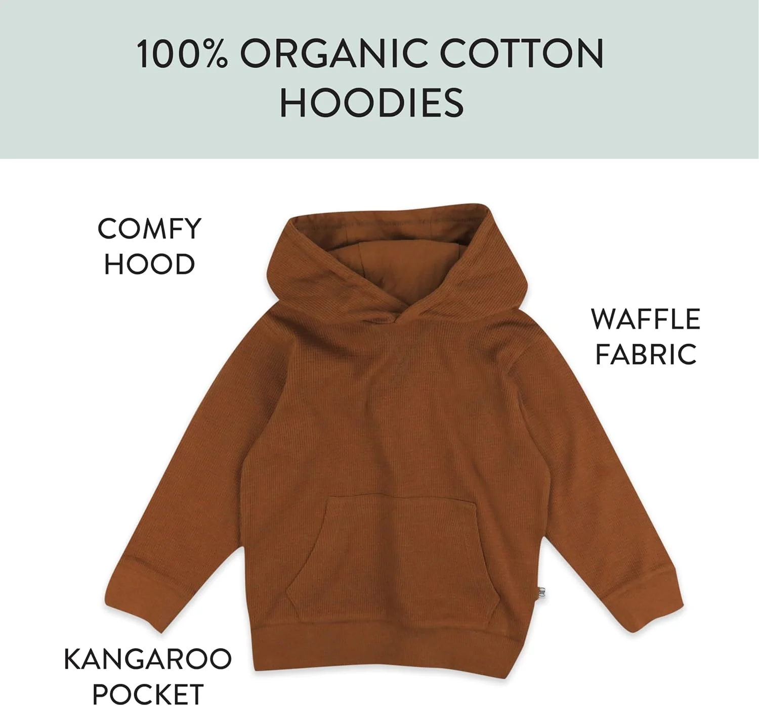 هودی حرارتی 3 عددی نوزاد унисекс HonestBaby، 100% پنبه ارگانیک برای نوزاد، هودی پسرانه (بسته 3 عددی)