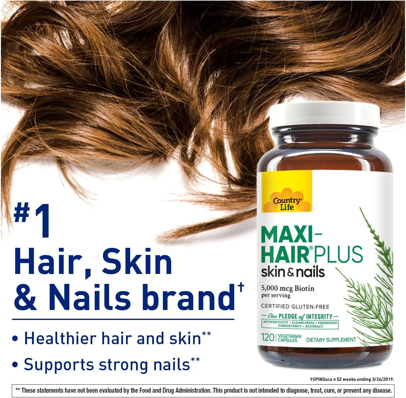 کپسول های تقویت مو Country Life Maxi-Hair Plus، 120 عددی کپسول های تقویت مو Country Life Maxi-Hair Plus، 120 عددی