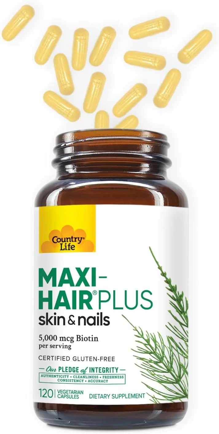 کپسول های تقویت مو Country Life Maxi-Hair Plus، 120 عددی کپسول های تقویت مو Country Life Maxi-Hair Plus، 120 عددی
