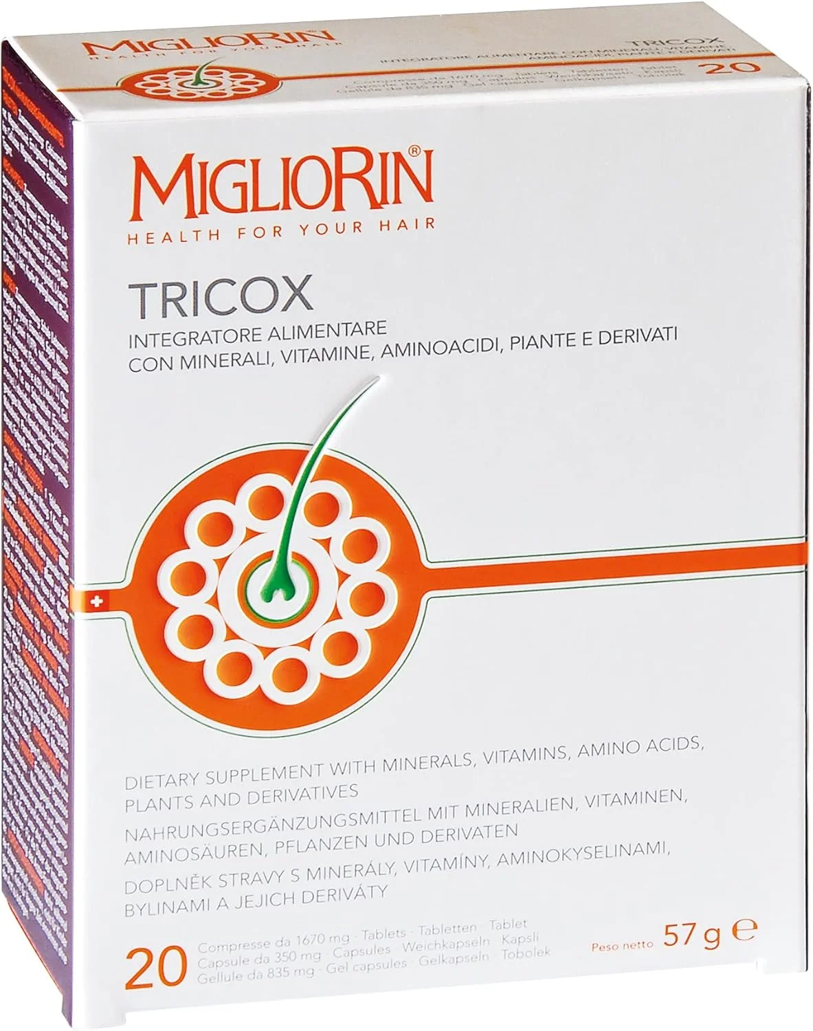کپسول های جلوگیری از ریزش مو Migliorin