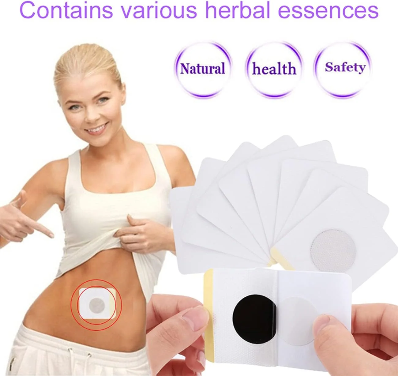 برچسب ناف، پچ های لاغری شکم طب سنتی گیاهی چینی، چسب شکم گیاهی طبیعی سنتی، برای مردان و زنان، 50 عدد برچسب ناف، پچ های لاغری شکم طب سنتی گیاهی چینی، چسب شکم گیاهی طبیعی سنتی، برای مردان و زنان، 50 عدد