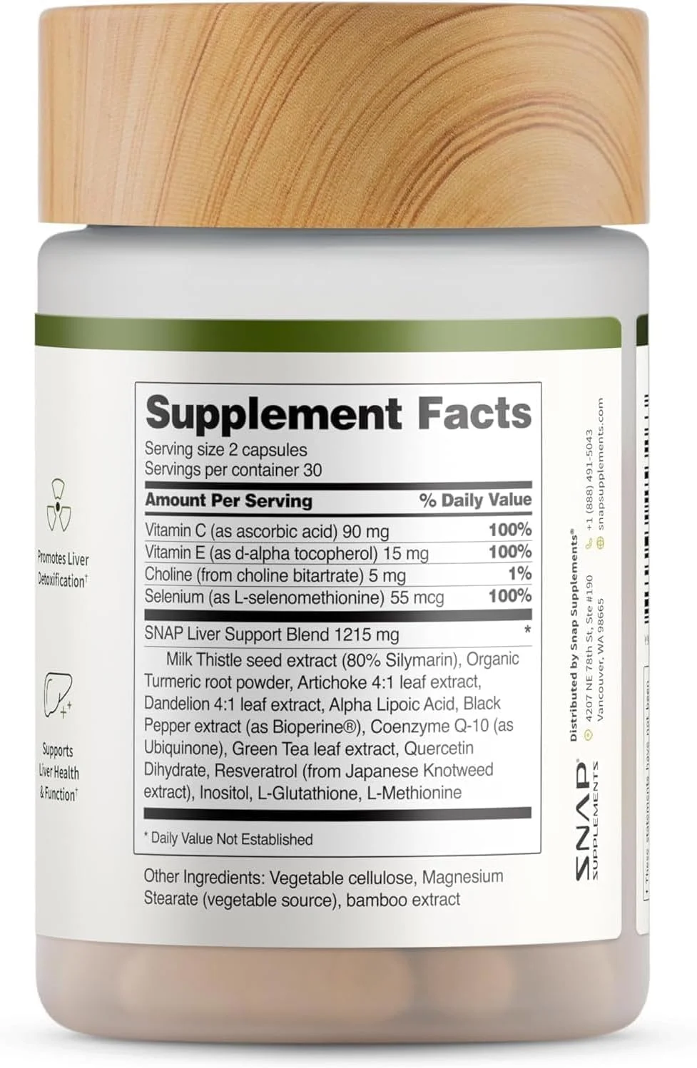 مکمل های Snap - پشتیبانی از سلامت کبد با خار مریم، عصاره کنگر فرنگی، ریشه قاصدک | فرمول سم زدایی و ترمیم پاک کننده کبد | کمک و طراوت کبد با مواد ارگانیک و طبیعی | 60 کپسول مکمل های Snap - پشتیبانی از سلامت کبد با خار مریم، عصاره کنگر فرنگی، ریشه قاصدک | فرمول سم زدایی و ترمیم پاک کننده کبد | کمک و طراوت کبد با مواد ارگانیک و طبیعی | 60 کپسول