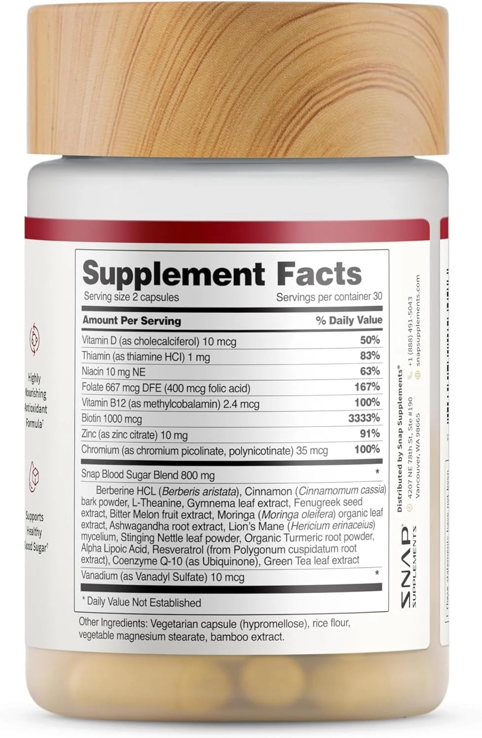 مکمل پشتیبانی از قند خون Snap Supplements - مکمل بربرین با زردچوبه ارگانیک، آلفا لیپوئیک اسید، روی، دارچین، کروم که باعث افزایش سطح گلوکز سالم می شود، 60 کپسول مکمل پشتیبانی از قند خون Snap Supplements - مکمل بربرین با زردچوبه ارگانیک، آلفا لیپوئیک اسید، روی، دارچین، کروم که باعث افزایش سطح گلوکز سالم می شود، 60 کپسول