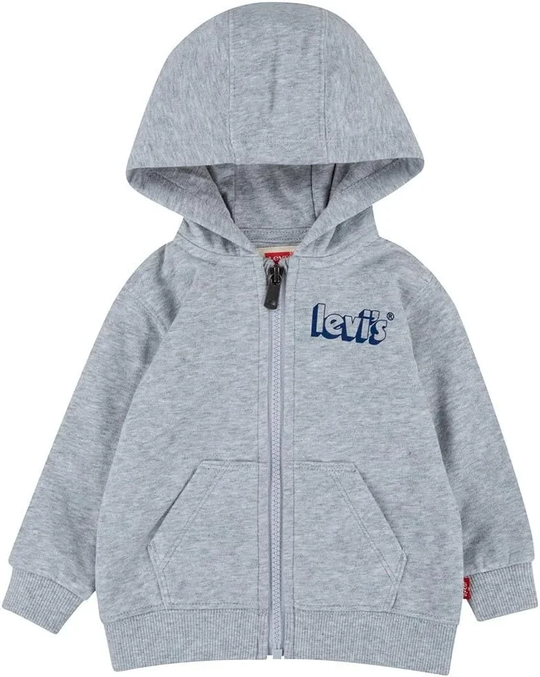 هودی زیپ دار پسرانه بچه گانه Levi's Kids مدل Lvb Logo