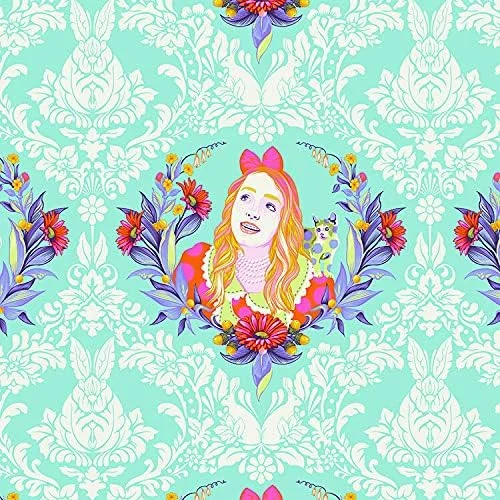 بسته پارچه ای Free Spirit Curiouser and Curiouser Fat Quarter (شامل 25 تکه) اثر Tula Pink، ابعاد هر تکه 45.72 سانتی متر در 53.34 سانتی متر، مناسب برای پارچه های لحاف دوزی DIY بسته پارچه ای Free Spirit Curiouser and Curiouser Fat Quarter (شامل 25 تکه) اثر Tula Pink، ابعاد هر تکه 45.72 سانتی متر در 53.34 سانتی متر، مناسب برای پارچه های لحاف دوزی DIY