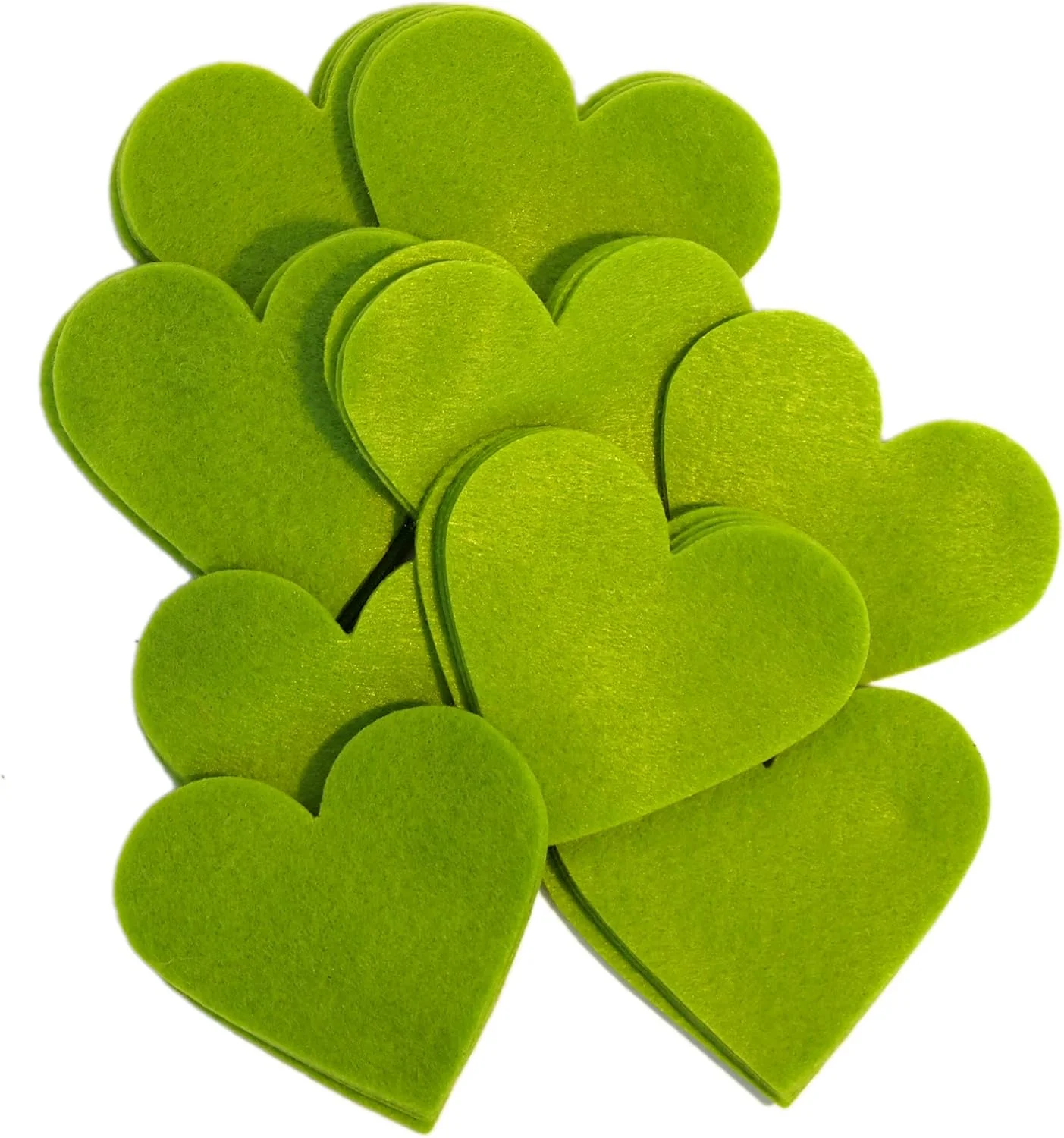 قلب های نمدی 2 اینچی Playfully Ever After، 45 عددی - سبز گلابی
