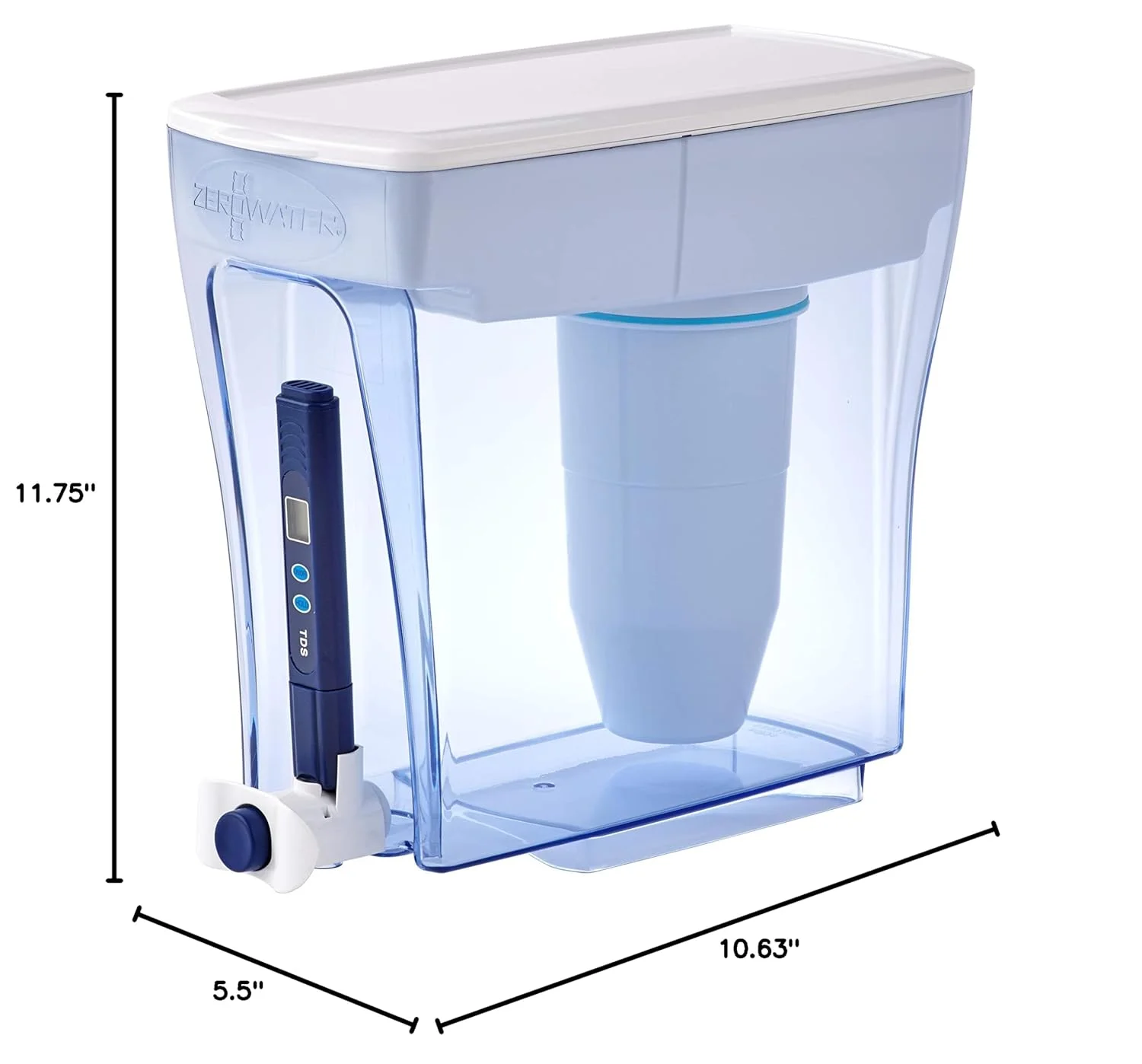 پارچ تصفیه آب ZeroWater مدل Ready-Pour با ظرفیت 20 فنجان، شفاف پارچ تصفیه آب ZeroWater مدل Ready-Pour با ظرفیت 20 فنجان، شفاف