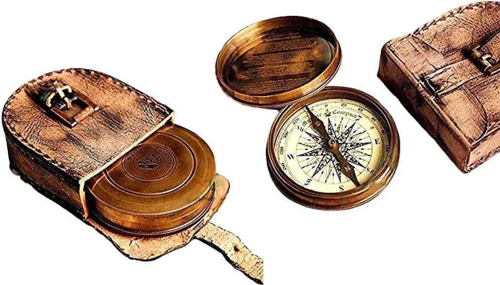 قطب نمای شعر رابرت فراست THOR INSTRUMENTS (همراه با دستگاه) 3 اینچی با کیف چرمی دست ساز رایگان