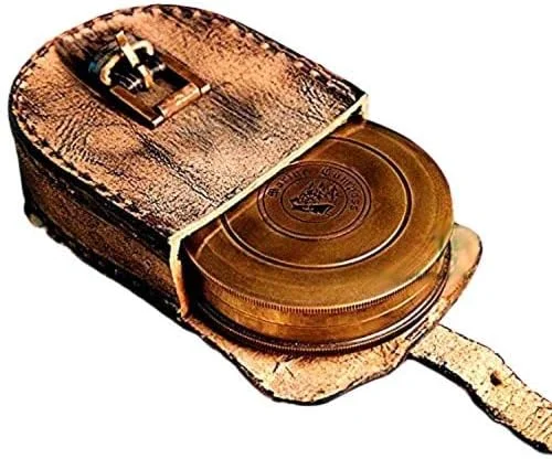 قطب نمای شعر رابرت فراست THOR INSTRUMENTS (همراه با دستگاه) 3 اینچی با کیف چرمی دست ساز رایگان