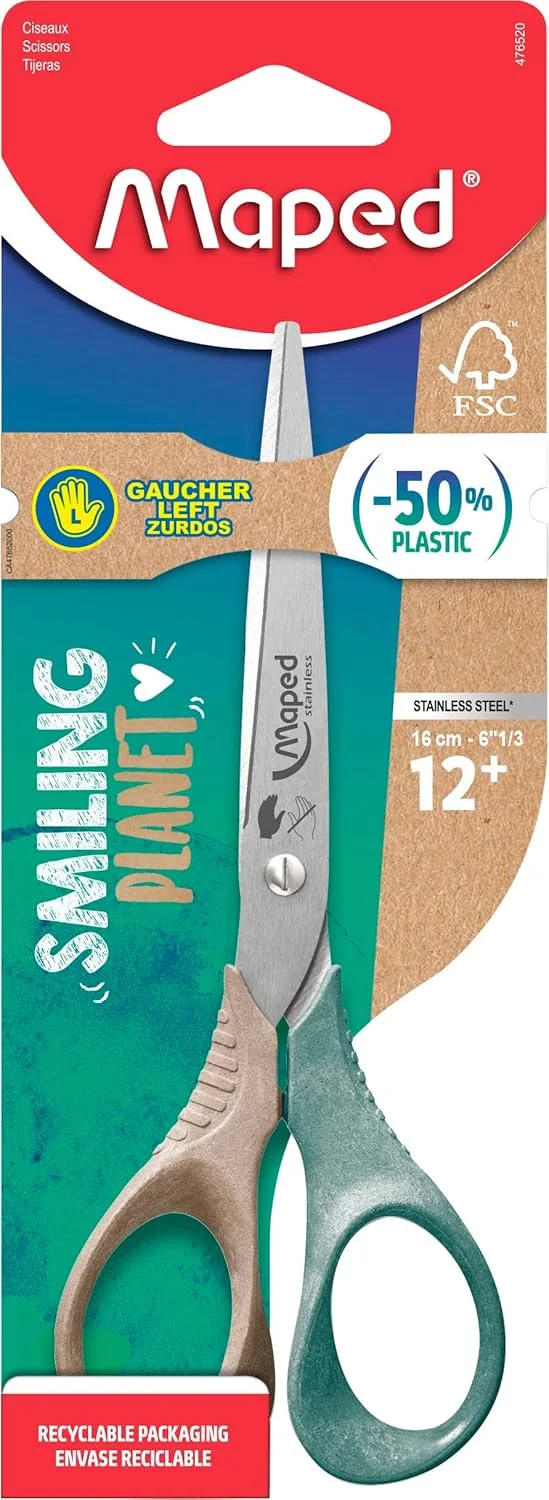 قیچی مپد مدل Smiling Planet، سایز 16 سانتی متر قیچی مپد مدل Smiling Planet، سایز 16 سانتی متر