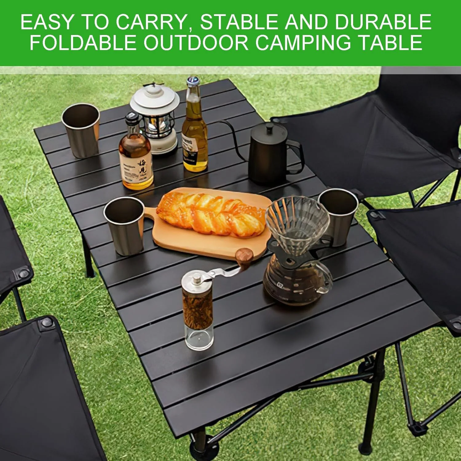 میز کمپینگ STAYOUNG - میز کمپینگ تاشو آلومینیومی برای پیک نیک، BBQ، مهمانی، حیاط خلوت، ساحل (120 * 55 * 50 سانتی متر، مشکی) میز کمپینگ STAYOUNG - میز کمپینگ تاشو آلومینیومی برای پیک نیک، BBQ، مهمانی، حیاط خلوت، ساحل (120 * 55 * 50 سانتی متر، مشکی)