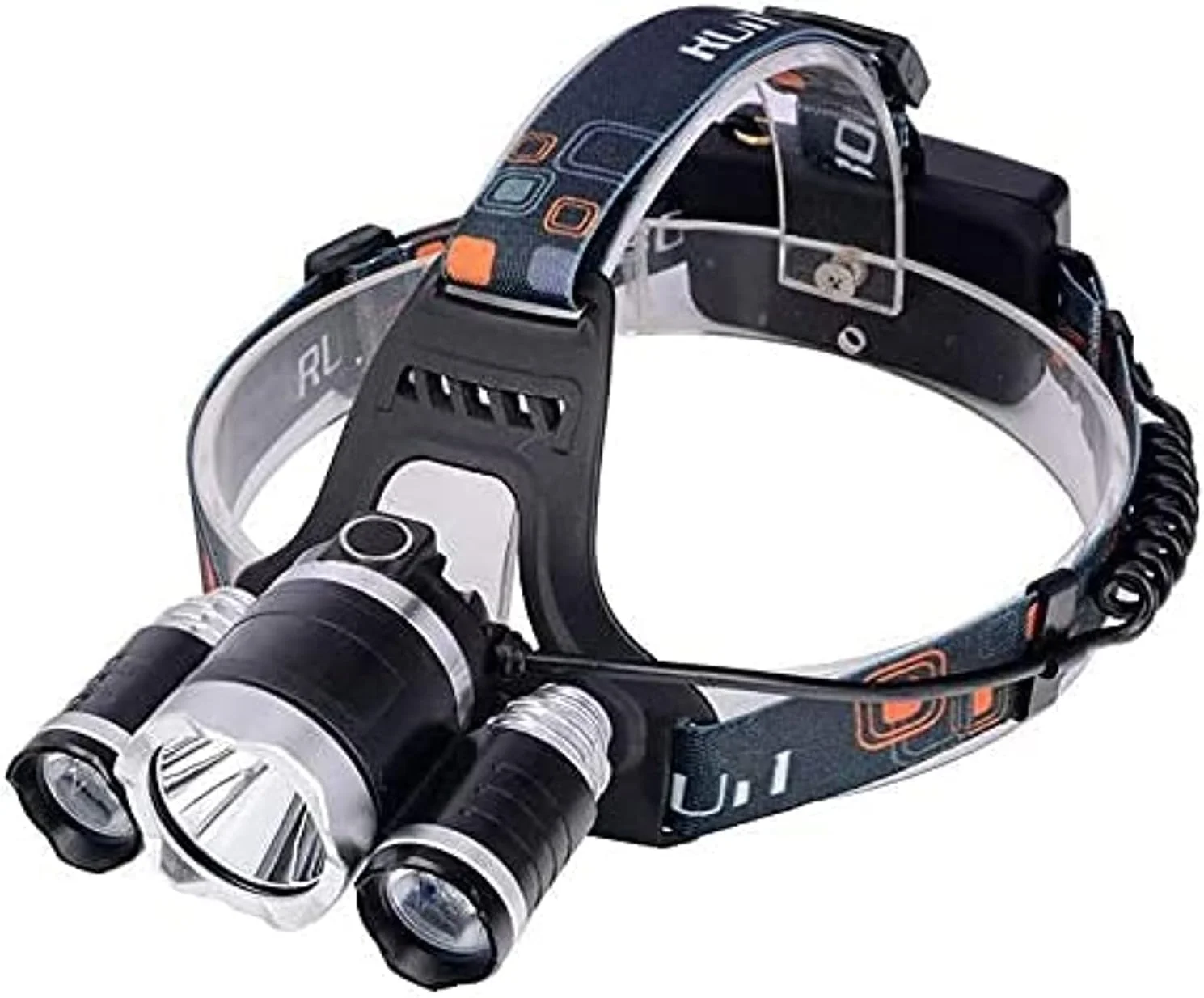 چراغ پیشانی LED فوق العاده روشن Quboo Mulugeta 6000 CREE T6، باتری قابل شارژ، 4 حالت نوردهی، چراغ ضد آب بدون دست، نور کلاه ایمنی با روشنایی فوق العاده