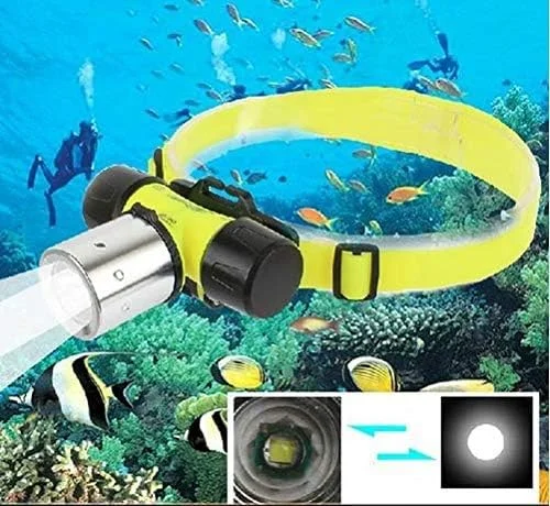 چراغ قوه غواصی LED ضد آب 2000 لومن، مناسب تا عمق 20 متر
