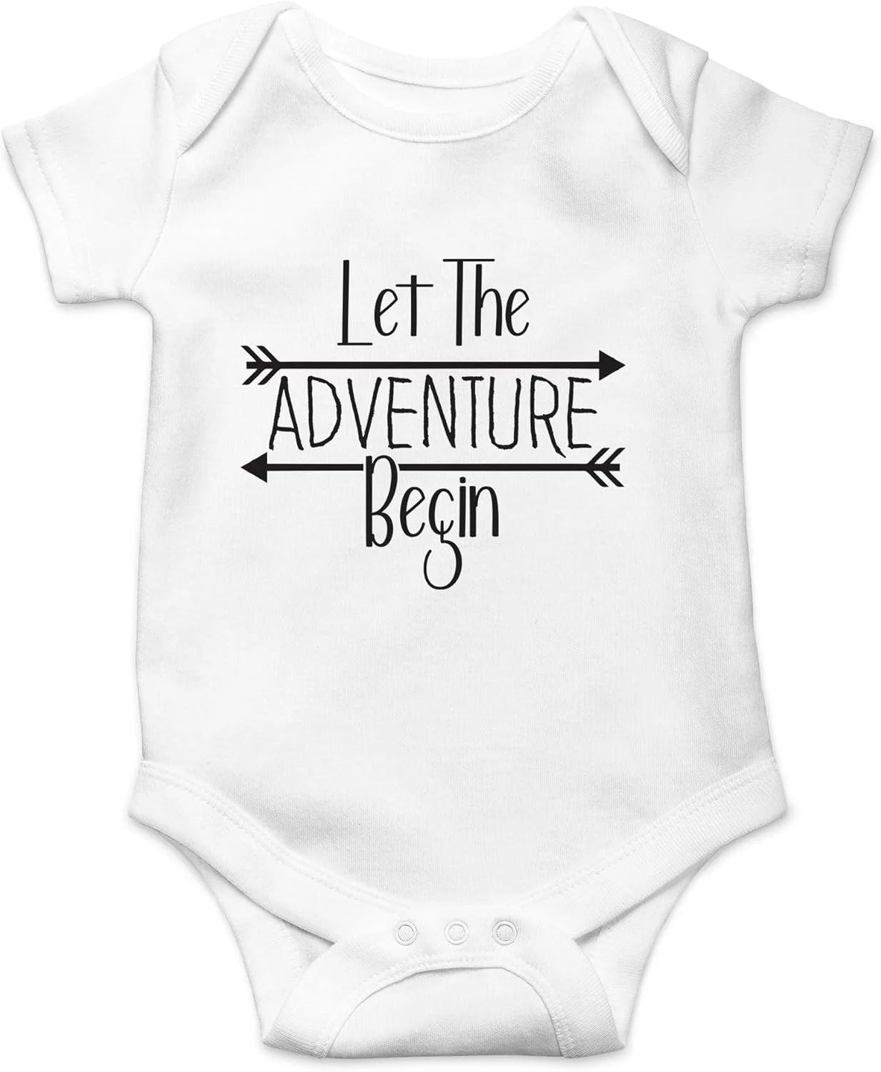 AW Fashions بادی نوزادی طرح "Let The Adventure Begin" لباس نوزاد دخترانه لباس بیمارستانی لباس پسرانه جذاب