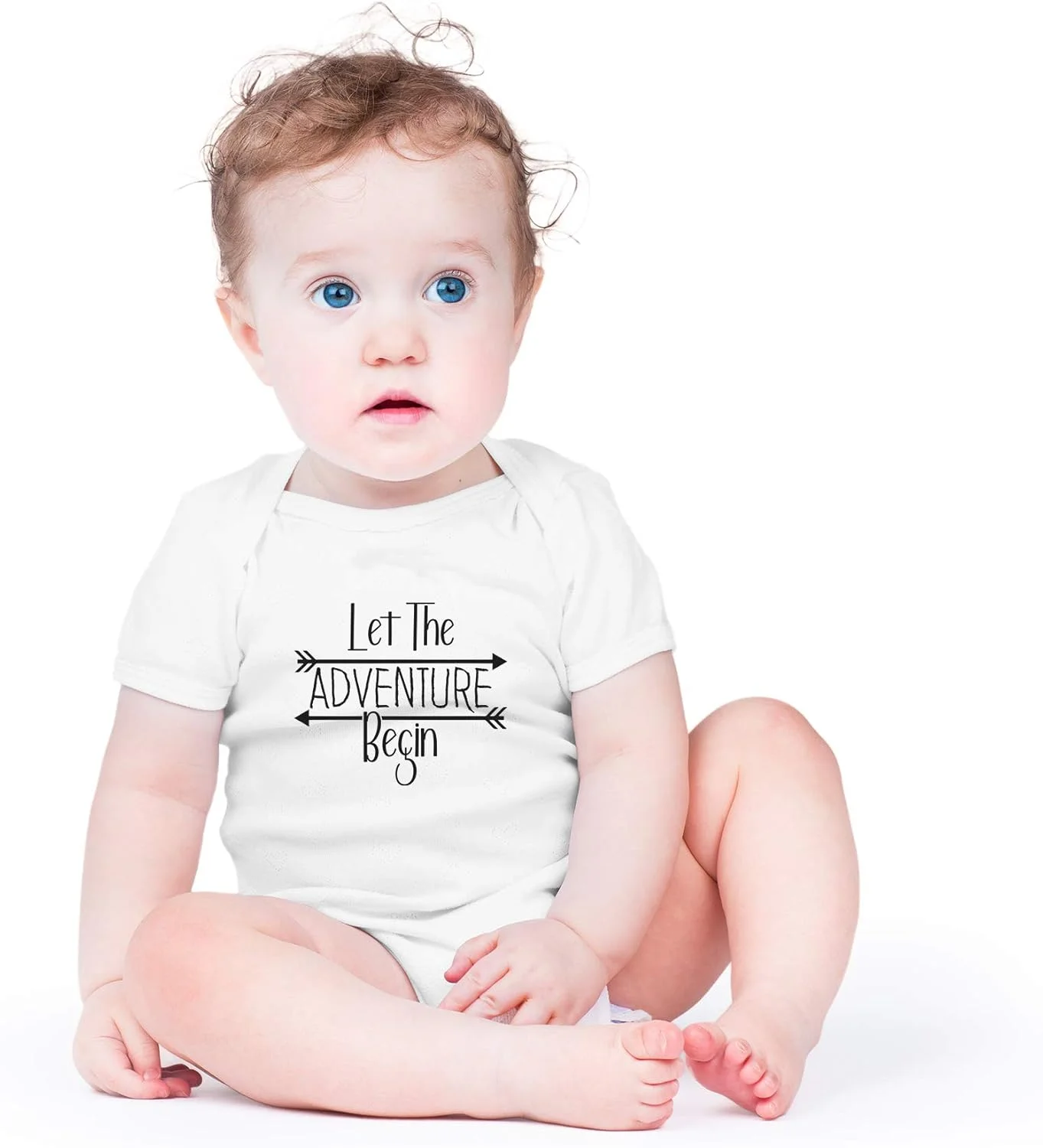 AW Fashions بادی نوزادی طرح "Let The Adventure Begin" لباس نوزاد دخترانه لباس بیمارستانی لباس پسرانه جذاب AW Fashions بادی نوزادی طرح "Let The Adventure Begin" لباس نوزاد دخترانه لباس بیمارستانی لباس پسرانه جذاب