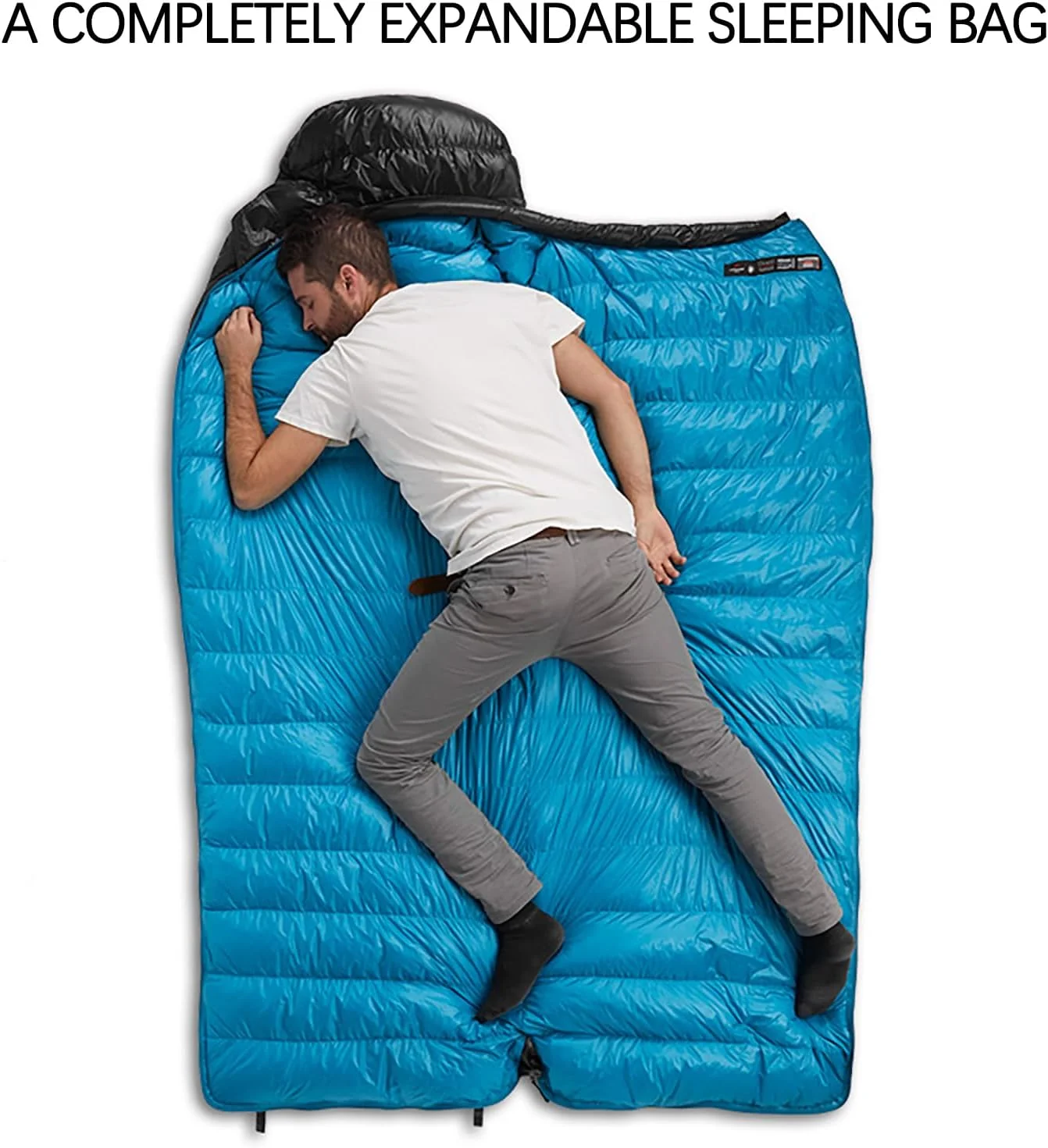 کیسه خواب پر سبک Naturehike، مناسب هوای سرد، 650FP، کیسه خواب فشرده 3-4 فصل برای بزرگسالان و کودکان، مناسب کوله گردی، کمپینگ، پیاده روی و مسافرت به همراه کیسه فشرده سازی