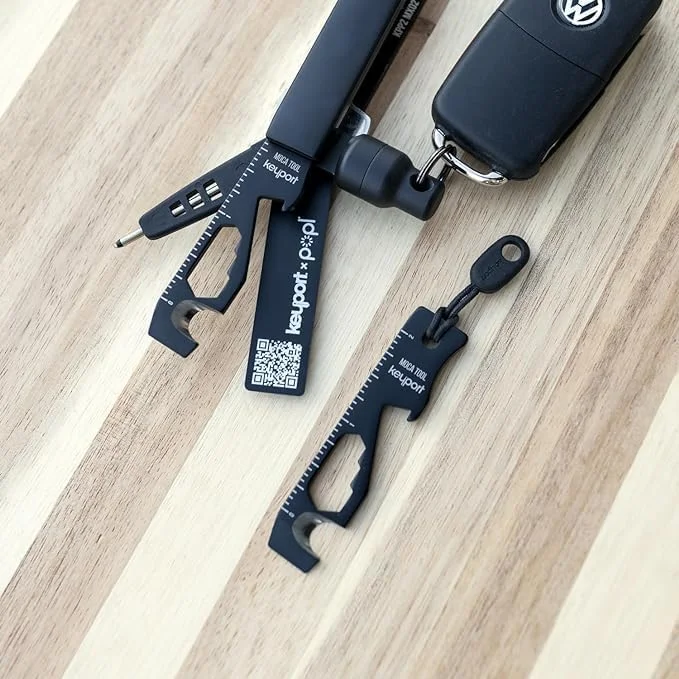 ابزار چندکاره جاکلیدی 10 در 1 Keyport MOCA (مشکی) | ابزار چندگانه EDC: اهرم، درب بازکن بطری، پیچ گوشتی، بازکننده جعبه، سیم چین و موارد دیگر | ابزار کلید TSA | تجهیزات EDC | سازمان دهنده کلید، سازگار با جاکلیدی