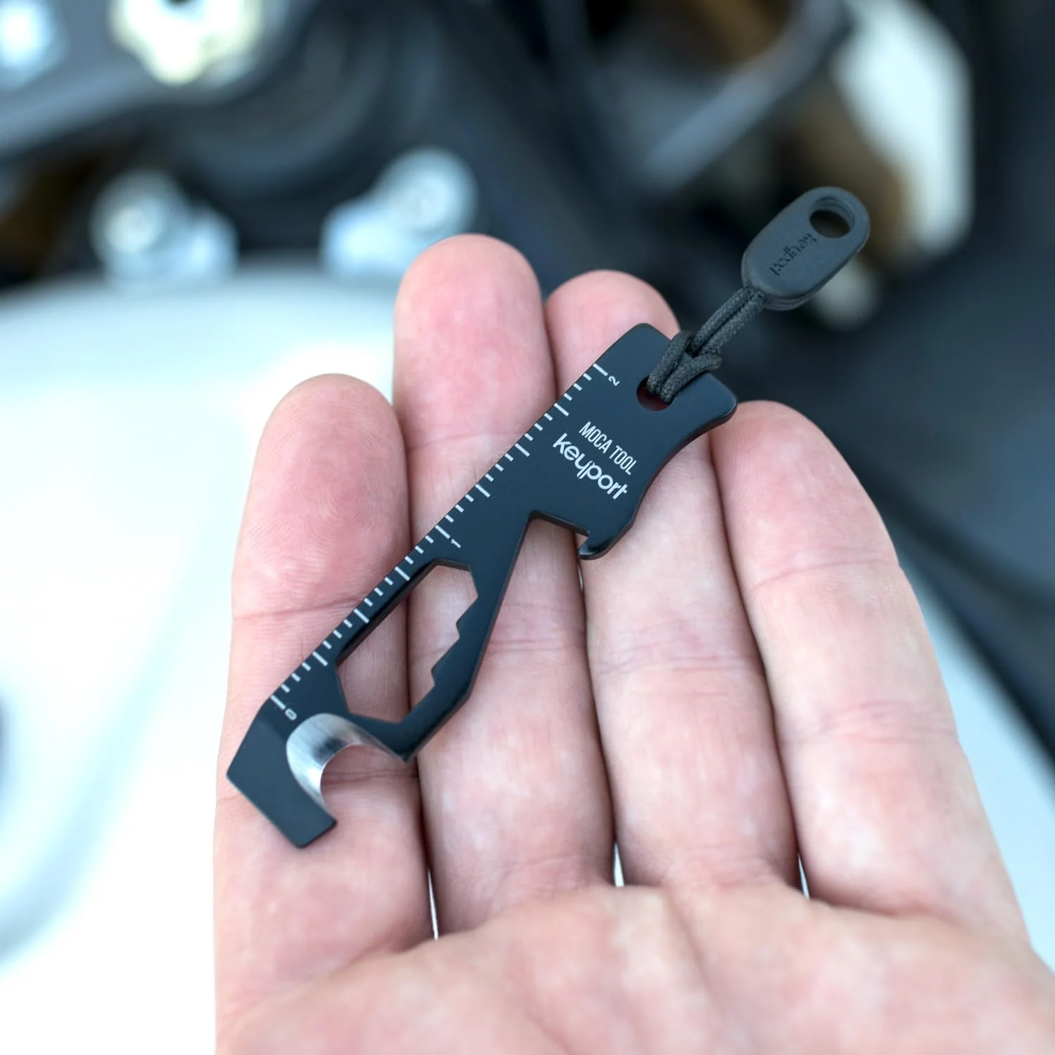 ابزار چندکاره جاکلیدی 10 در 1 Keyport MOCA (مشکی) | ابزار چندگانه EDC: اهرم، درب بازکن بطری، پیچ گوشتی، بازکننده جعبه، سیم چین و موارد دیگر | ابزار کلید TSA | تجهیزات EDC | سازمان دهنده کلید، سازگار با جاکلیدی