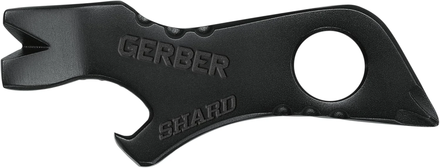 ابزار چندکاره جاکلیدی Gerber Shard مدل 22-01769، 7 کاره، استیل ضد زنگ، مناسب هواپیما، با پوشش نیترید تیتانیوم - مشکی