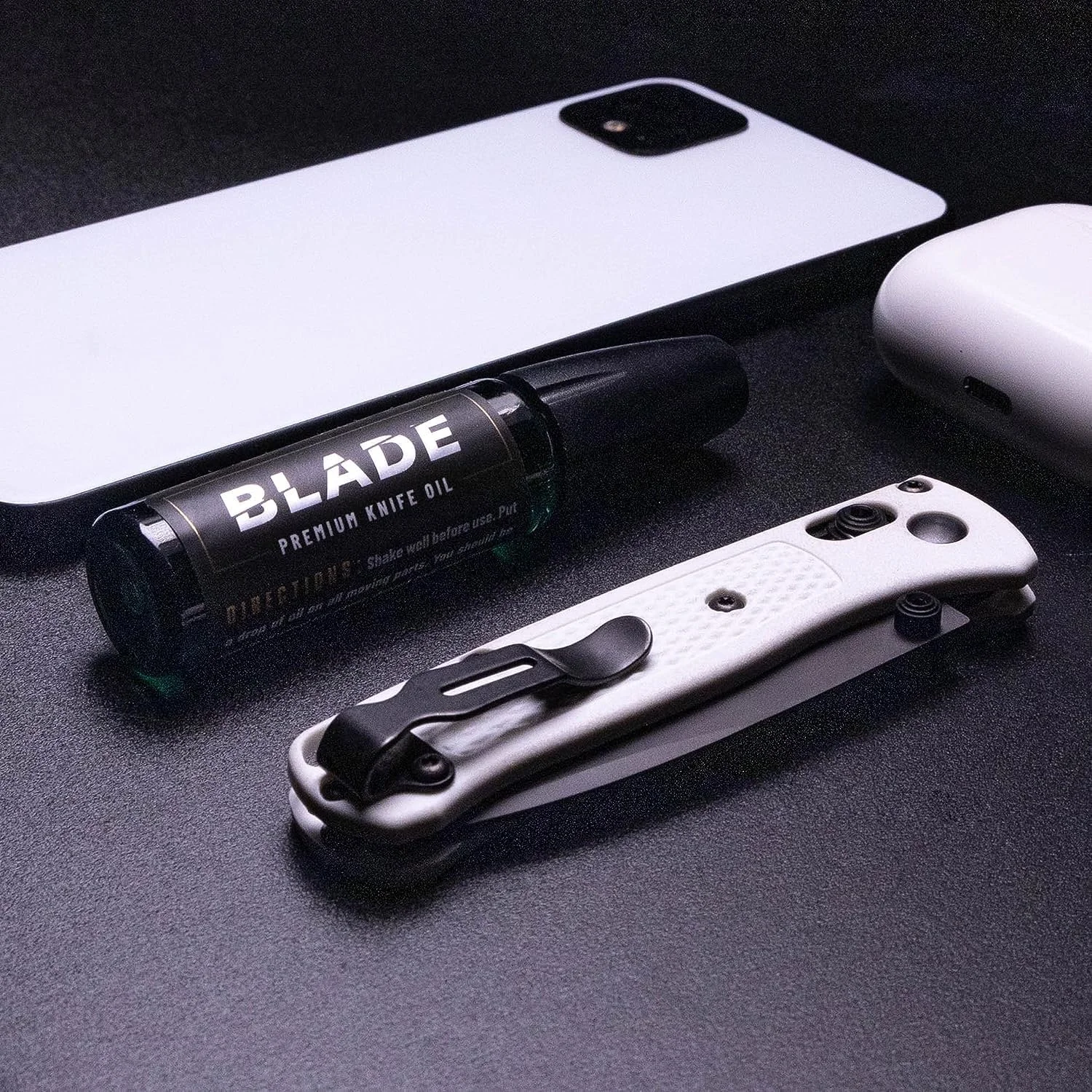 روغن و روان کننده محور چاقو BLADE Premium برای چاقوهای تاشو فولادی و ابزارهای چند منظوره | روان کننده محور چاقو برای تمیز کردن و روغن کاری تیغه های فولادی ظریف