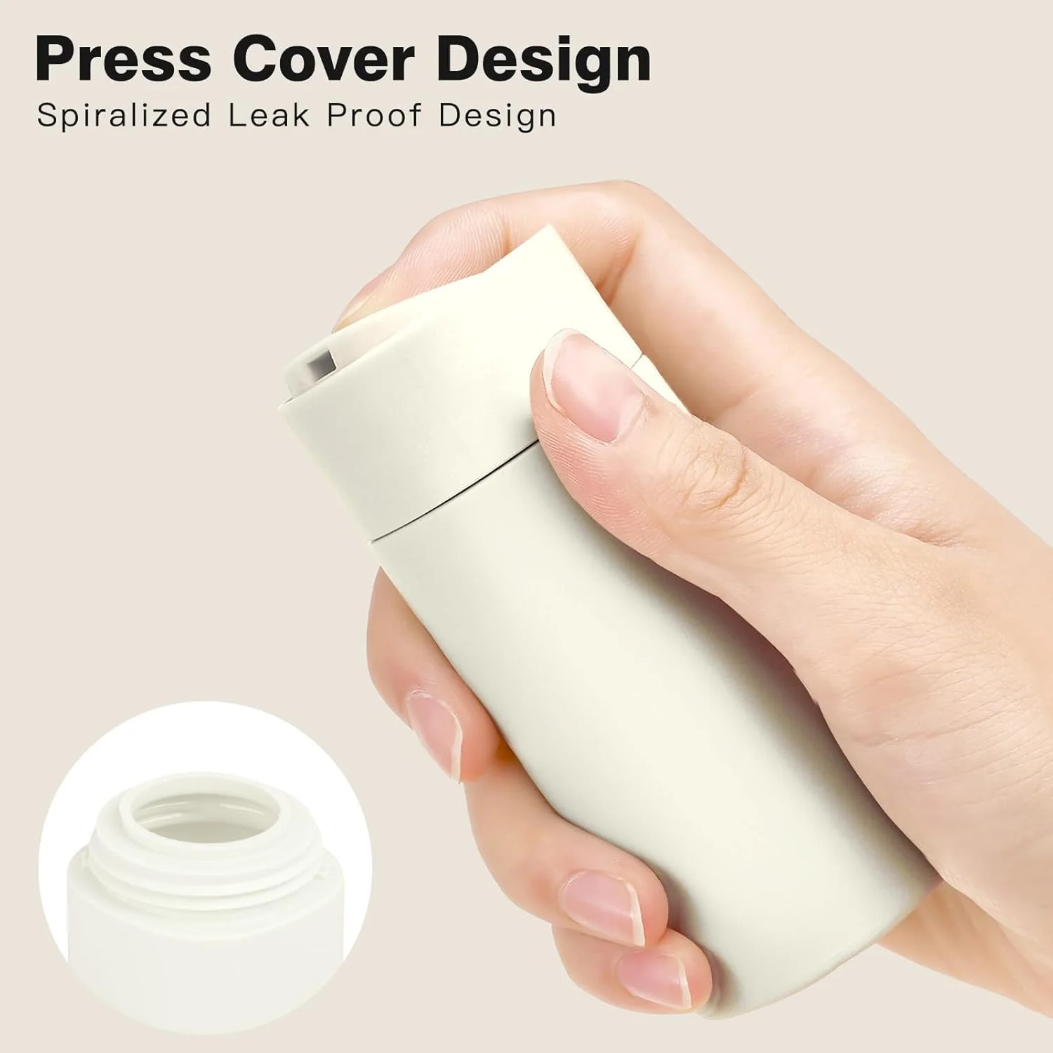 بطری های مسافرتی NALACAL برای لوازم بهداشتی، بسته 5 عددی ظروف سایز مسافرتی، لوازم جانبی مسافرتی قابل شارژ و ضد نشت برای شامپو و نرم کننده، بطری های مسافرتی قابل حمل با کیف لوازم بهداشتی شفاف