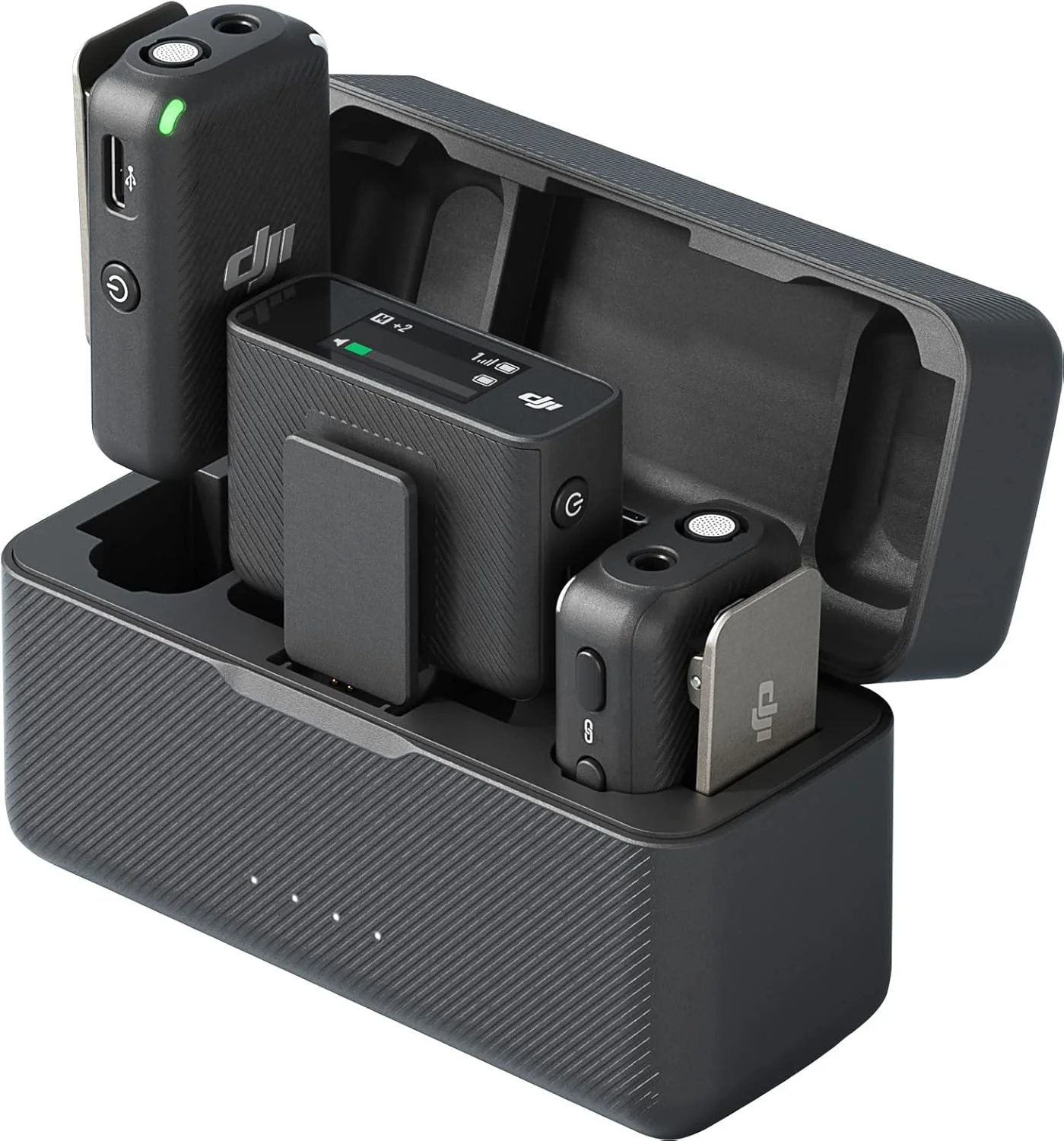 میکروفون DJI Mic (2 TX + 1 RX + Charging Case)، میکروفون یقه ای بی سیم، برد 250 متری (820 فوت)، باتری 15 ساعته، میکروفون بی سیم حذف نویز برای کامپیوتر، آیفون، ضبط مصاحبه، یوتیوب، مشکی میکروفون DJI Mic (2 TX + 1 RX + Charging Case)، میکروفون یقه ای بی سیم، برد 250 متری (820 فوت)، باتری 15 ساعته، میکروفون بی سیم حذف نویز برای کامپیوتر، آیفون، ضبط مصاحبه، یوتیوب، مشکی