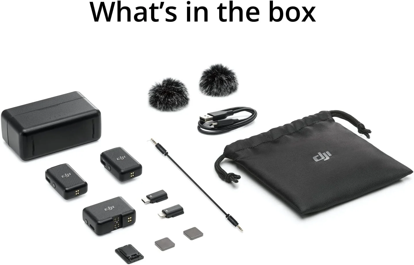 میکروفون DJI Mic (2 TX + 1 RX + Charging Case)، میکروفون یقه ای بی سیم، برد 250 متری (820 فوت)، باتری 15 ساعته، میکروفون بی سیم حذف نویز برای کامپیوتر، آیفون، ضبط مصاحبه، یوتیوب، مشکی میکروفون DJI Mic (2 TX + 1 RX + Charging Case)، میکروفون یقه ای بی سیم، برد 250 متری (820 فوت)، باتری 15 ساعته، میکروفون بی سیم حذف نویز برای کامپیوتر، آیفون، ضبط مصاحبه، یوتیوب، مشکی