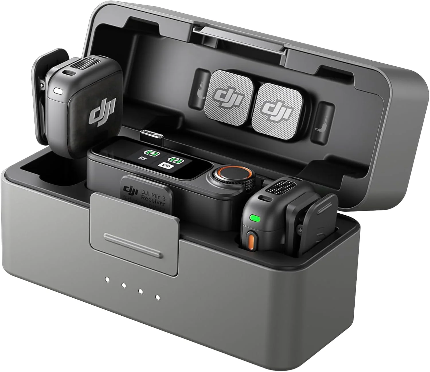 میکروفون بیسیم DJI Mic 3 (شامل 2 فرستنده + 1 گیرنده + جعبه شارژ)، میکروفون بیسیم برای آیفون/دوربین/اندروید، کنترل بهره تطبیقی برای حجم صدای متعادل، ضد تداخل دو بانده، 28 ساعت استفاده، نسخه امارات با گارانتی رسمی میکروفون بیسیم DJI Mic 3 (شامل 2 فرستنده + 1 گیرنده + جعبه شارژ)، میکروفون بیسیم برای آیفون/دوربین/اندروید، کنترل بهره تطبیقی برای حجم صدای متعادل، ضد تداخل دو بانده، 28 ساعت استفاده، نسخه امارات با گارانتی رسمی