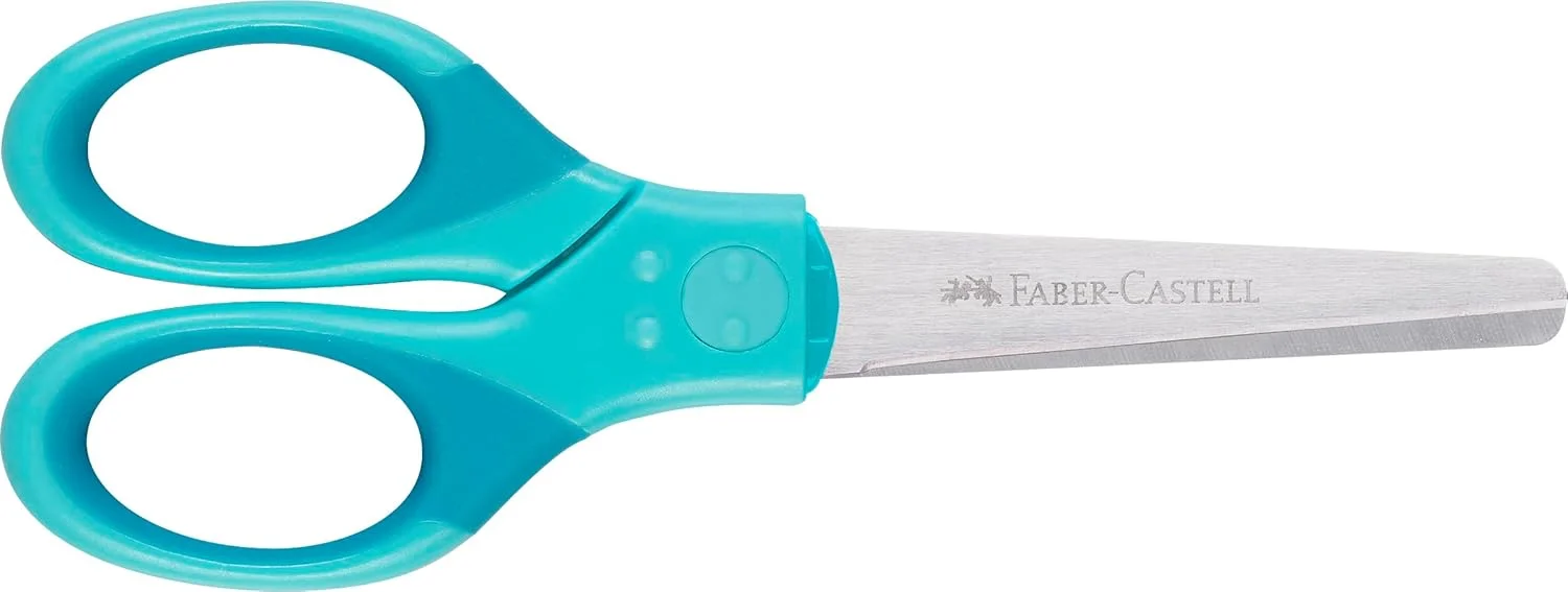 قیچی مدرسه ای فابر-کاستل 181554 4005401815549 - 181554 با دسته ارگونومیک. فیروزه ای قیچی مدرسه ای فابر-کاستل 181554 4005401815549 - 181554 با دسته ارگونومیک. فیروزه ای