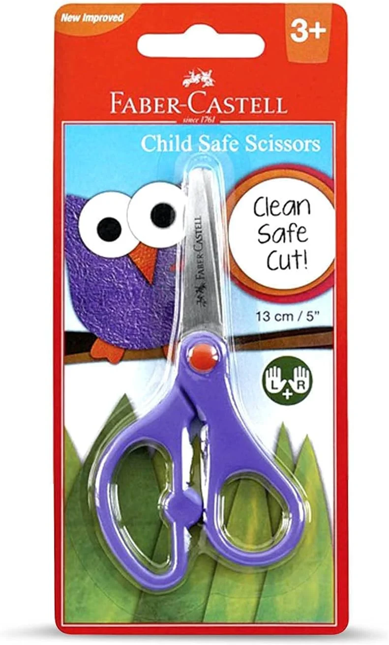 قیچی ایمن کودک فابر-کاستل 12.7 سانتی متر در بسته بندی بلیستر، رنگ های متنوع، F170120 (بسته 2 عددی) قیچی ایمن کودک فابر-کاستل 12.7 سانتی متر در بسته بندی بلیستر، رنگ های متنوع، F170120 (بسته 2 عددی)