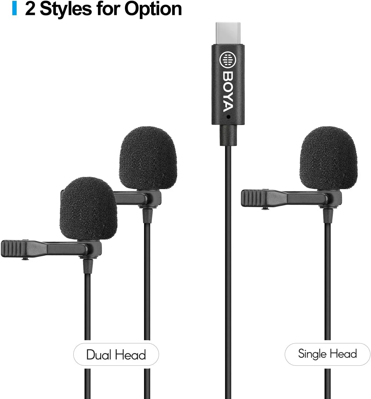 میکروفون یقه ای بویا مدل By-M3 با کابل 6 متری سازگار با رابط USB Type-C به همراه پارچه تمیز کننده میکروفون یقه ای بویا مدل By-M3 با کابل 6 متری سازگار با رابط USB Type-C به همراه پارچه تمیز کننده