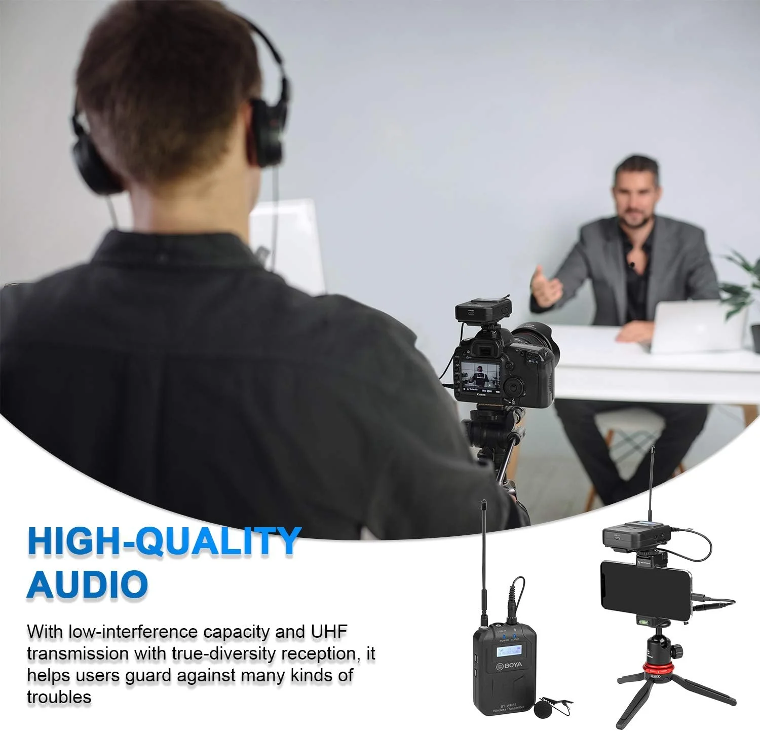 میکروفون بی سیم یقه ای 48 کاناله UHF بویا مدل WM6S میکروفون بی سیم یقه ای 48 کاناله UHF بویا مدل WM6S