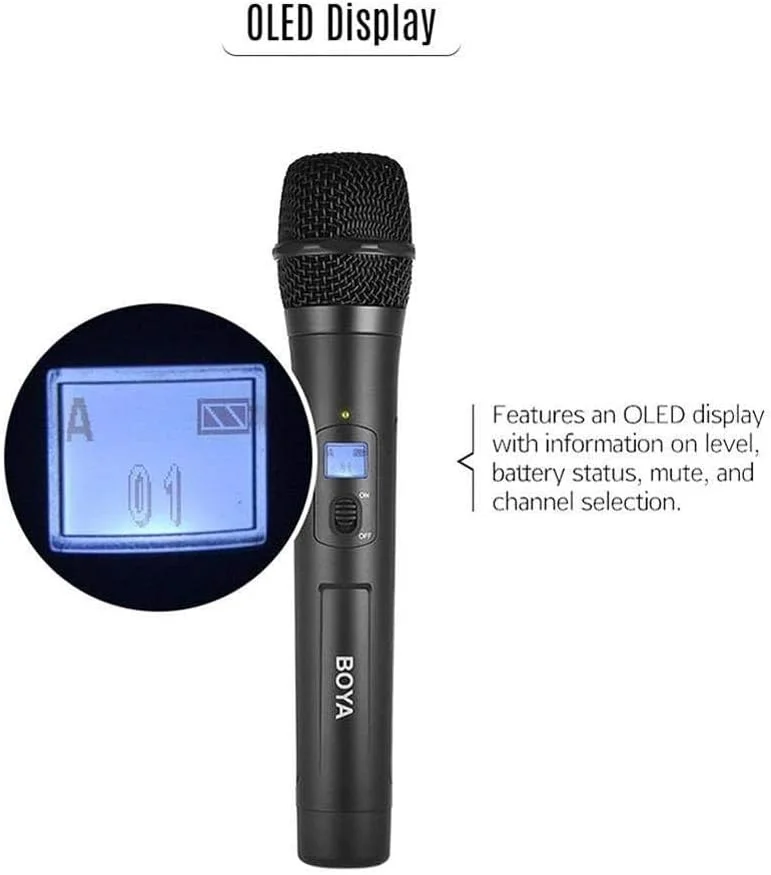 سیستم میکروفون بی سیم دستی Boya BY-WM8 Pro-K3 با قابلیت نصب روی دوربین، مشکی سیستم میکروفون بی سیم دستی Boya BY-WM8 Pro-K3 با قابلیت نصب روی دوربین، مشکی