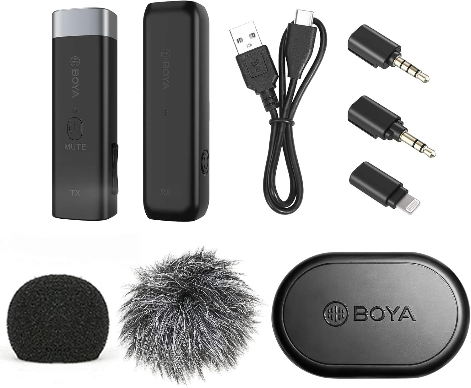 میکروفون بی سیم یقه ای حرفه ای بویا مدل BY-WM3D Mini 2.4G به همراه آداپتور 3.5 میلی متری TRS/TRRS جایگزین آداپتور برای گوشی های هوشمند، دوربین، تبلت، لپ تاپ و کامپیوتر میکروفون بی سیم یقه ای حرفه ای بویا مدل BY-WM3D Mini 2.4G به همراه آداپتور 3.5 میلی متری TRS/TRRS جایگزین آداپتور برای گوشی های هوشمند، دوربین، تبلت، لپ تاپ و کامپیوتر