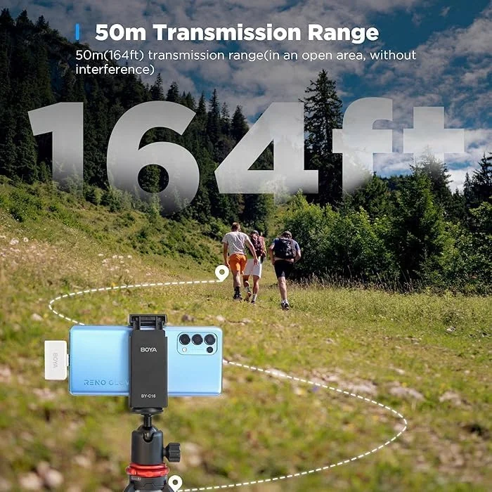 میکروفون بی سیم دوگانه BOYA OMIC-U با رابط USB-C - سفید میکروفون بی سیم دوگانه BOYA OMIC-U با رابط USB-C - سفید