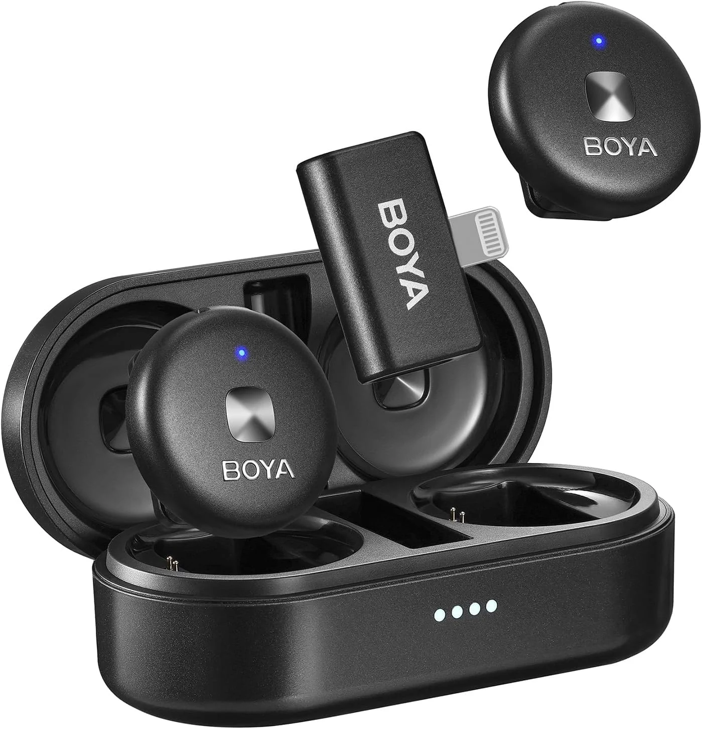 سیستم میکروفون یقه ای بی سیم قابل حمل BOYA Omic-D با عمر باتری 15 ساعته، برد انتقال 50 متری بدون نویز، برای آیفون آیپد، مناسب برای ولاگ، ضبط زنده یوتیوب سیستم میکروفون یقه ای بی سیم قابل حمل BOYA Omic-D با عمر باتری 15 ساعته، برد انتقال 50 متری بدون نویز، برای آیفون آیپد، مناسب برای ولاگ، ضبط زنده یوتیوب